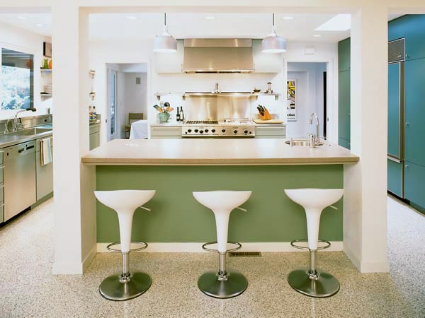 Modern retro kitchen - Modern kitchen set interior