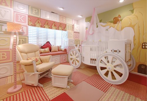 baby room wallpaper. ironic style aby room