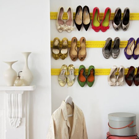 roomenvy - shoe storage wall feature