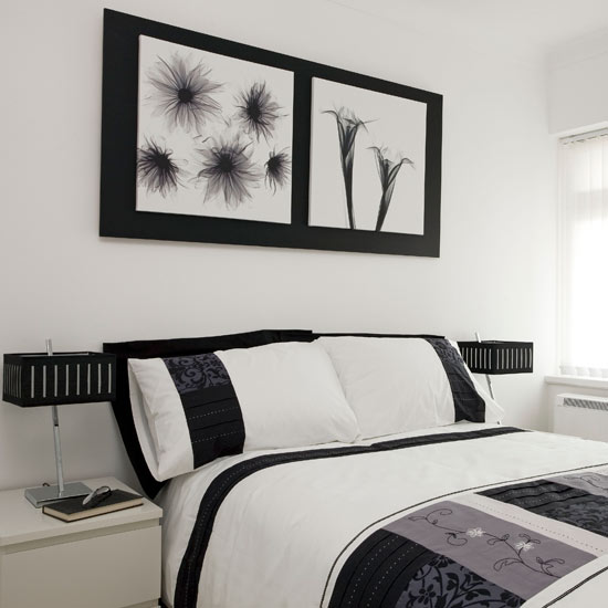 black and white wallpaper bedroom. lack and white bedroom