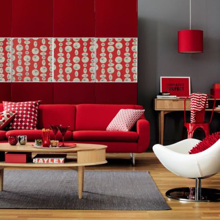 Minimalist Living Room on Red Living Room Living Room Decorating Ideas Ideal Home Jpg W 450 H